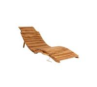 Chaise longue pliable en teck ARRIETA