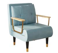 Chaise longue pliante 3 en 1 convertible avec dossier réglable, tissus techniques, structure en métal, accoudoirs amovibles, idéal pour les petits espaces et le bureau