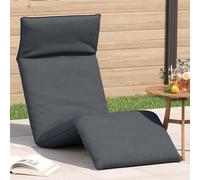 vidaXL Chaise longue pliante Anthracite 175x54x8,5 cm Tissu Oxford