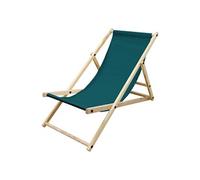 Chaise Longue Pliante Chilienne en Bois de Pin, Vert Foncé, Dossier Réglable,