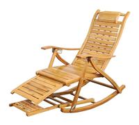 Chaise longue pliante de jardin inclinable zéro gravité chaises pliables pour salon, terrasse, chaise de pelouse, bambou
