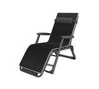 Chaise longue pliante d'extérieur avec 10 niveaux réglables et coussin multifonction pour plage, parc, terrasse, bleu