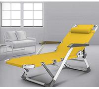 Chaise longue pliante d'extérieur avec oreiller - Zero Gravity inclinable pour piscine, jardin, camping, relaxation