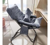 Chaise longue pliante en métal portable pour chambre à coucher, salon et dortoir, fauteuil de lecture confortable pour une relaxation ultime