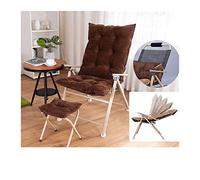 Chaise longue pliante réglable - Siège rembourré avec angle d'inclinaison libre et serrure, idéal pour patio, piscine, plage, pelouse, terrasse - Supporte jusqu'à 100 kg