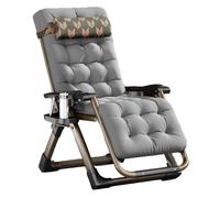 Chaise longue pliante, très résistante, légère et inclinable, facile à nettoyer, appuie-tête réglable, pliable avec porte-gobelet, idéale pour jardin, terrasse, plage