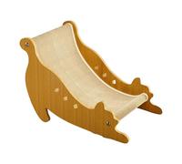 Chaise Longue pour Chat avec Griffoir 2 en 1 en Sisal, Hamac Lit pour Chaton Meubles en Bois Canapé Résistant à l'usure- 60cmx30cmx30cm