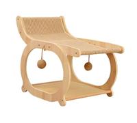 Chaise Longue pour Chat 'Intérieur Canapé Grattoir Meuble de Jeu avec Assemblage Facile et Structure Stable Adapté pour Embellir Votre Espace et, Brun