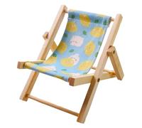 Chaise longue pour hamster - 12 cm - Mobilier en toile en bois - Siège de relaxation antidérapant en bois et toile pour se reposer ou dormir pour hamster, chinchillas et gerbilles