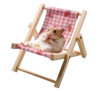 Chaise longue pour hamster, décoration sur le thème de la plage réglable | 10 x 12 x 11 cm chaise longue pour animal de compagnie, chaise longue anti-basculement pour se reposer, jouer, dormir