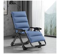 Chaise longue réglable avec dossier inclinable et accoudoirs, chaise de jardin, piscine, très résistante jusqu'à 150 kg, couleurs élégantes noires et bleues.