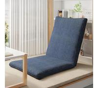 Chaise longue rembourrée en baie vitrée - Siège de sol pliable ergonomique avec support dorsal stable et robuste pour la méditation, la lecture, la relaxation - Assise intérieure confortable