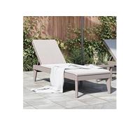 Chaise Longue, Siège avec Dossier Réglable, Bain de Soleil, Transat de Jardin Patio Terrasse Arrière-cour, Moderne, 364216