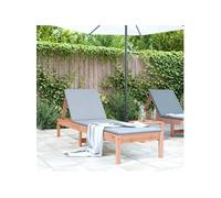 Chaise Longue Siège Bain de Soleil Transat Marron Miel Bois Massif de Pin vidaXL