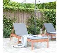 Chaise Longue Siège Transat Jardin Terrasse Patio Bois Massif de Pin vidaXL