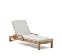 Chaise longue Sonsaura en bois massif d'eucalyptus FSC 100%