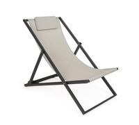 Chaise longue Taylor Dark Grey/Bone