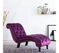 Chaise longue Velours Violet Violet G
