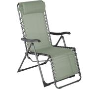 Chaise longue Zero Gravity Rebecca Mobili Jais 113x66x104 polyester acier vert gris foncé