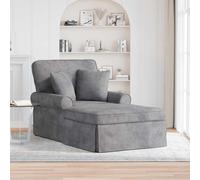 vidaXL Chaise Lounge avec Jupe avec Coussin Bleu 157 x 91 x 91 cm ARES, Salon, Fauteuil Moderne, Coin détente, Design rectangulaire, Confortable et élégant pour Votre Maison