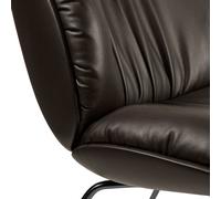 Chaise lounge Beetle Soft entièrement rembourrée structure noir black matt base