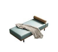 Chaise Lounge Bench, Modern Accent - Faux Leather Window Seat with Detachable Bolster Pillow, Sturdy Metal Legs, for Bedroom Living Room Entryway(C,180x50x42cm)