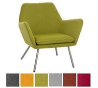 Chaise Lounge Caracas tissu - Siège Vert G