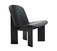HAY Chaise lounge Chisel chêne noir LxHxP 63x66x68cm