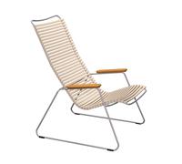 Chaise lounge Click powder-coated steel frame
