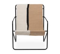 Chaise lounge Desert structure noire WxHxD 63x77,5x66,2cm