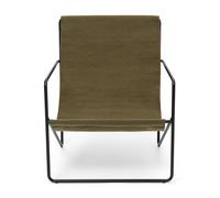 Chaise lounge Desert structure noire WxHxD 63x77,5x66,2cm
