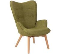 Chaise Lounge Durham en Tissu - Siège Vert Vert