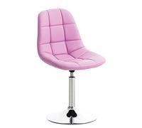Chaise Lounge Emil Similicuir I Siège Rembourré I Chaise Pivotante I Piètement en Métal, Couleur:Rose