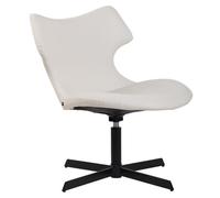 Chaise Lounge Welland - CLP - Blanc - Similicuir - Pied en Métal - Confortable et Solide