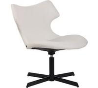 Chaise lounge Welland en Similicuir avec Pied en métal , Blanc Blanc G