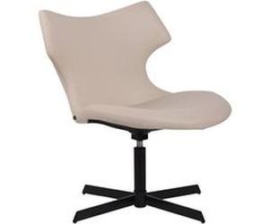 Chaise lounge Welland en Similicuir avec Pied en métal , Crème Crème G