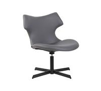 Chaise lounge Welland en Similicuir avec Pied en métal , Gris