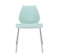 Chaise Maui structure en acier tubulaire chromé WxHxD 55x77x52cm