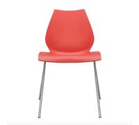 Chaise Maui structure en acier tubulaire chromé WxHxD 55x77x52cm