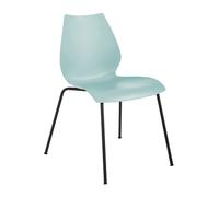Chaise Maui structure en acier tubulaire noir WxHxD 55x77x52cm