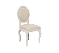 Chaise médaillon - Bois - Blanc - Interior's