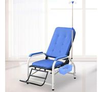 Chaise médicale, entièrement inclinable avec support IV, pour prélèvement sanguin et utilisation en clinique