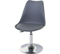 Chaise H. 80 cm non empilable non pliable en plastique interieur gris