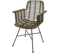 Chaise mendler H. 85 cm non empilable non pliable en bois interieur Marron G