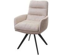 Chaise H. 93 cm non pliable en metal interieur beige