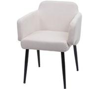 Chaise mendler interieur non pliable en metal H. 77 cm blanc Blanc G