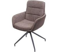 Chaise mendler interieur non pliable H. 89 cm en plastique marron Marron G