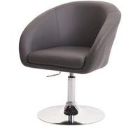 Chaise De Salle À Manger Hwc-F19, Chaise De Salon Pivotante, Réglable En Hauteur Similicuir Gris Multicolore