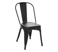 Chaise métal Vintage NIKO Noir Atmosphera - Noir