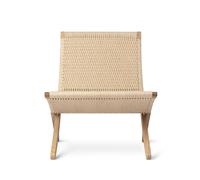 Carl Hansen Chaise MG501 Cuba pliable avec tresse fils de papier naturel lxPxH 61x79x76cm